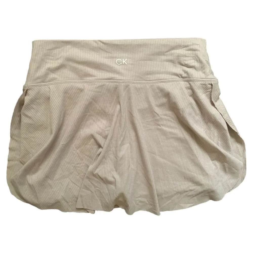 Calvin Klein, Skort/Skirt/Shorts, Off White Almost Tan, Large, NWT.